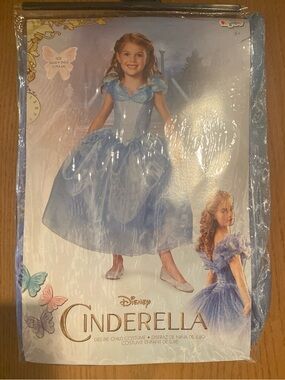 Disney Cinderella Deluxe Light Blue Princess Dress Costume sizes s/m/l available